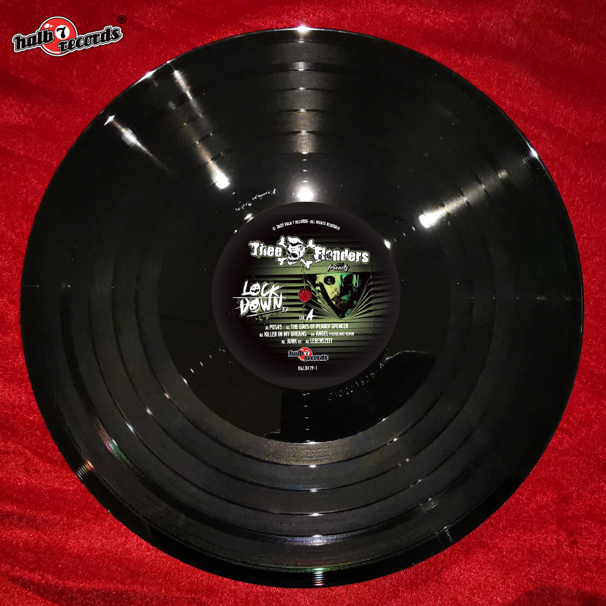 THEE FLANDERS with Friends and Idols "Lockdown EP"  black Vinyl